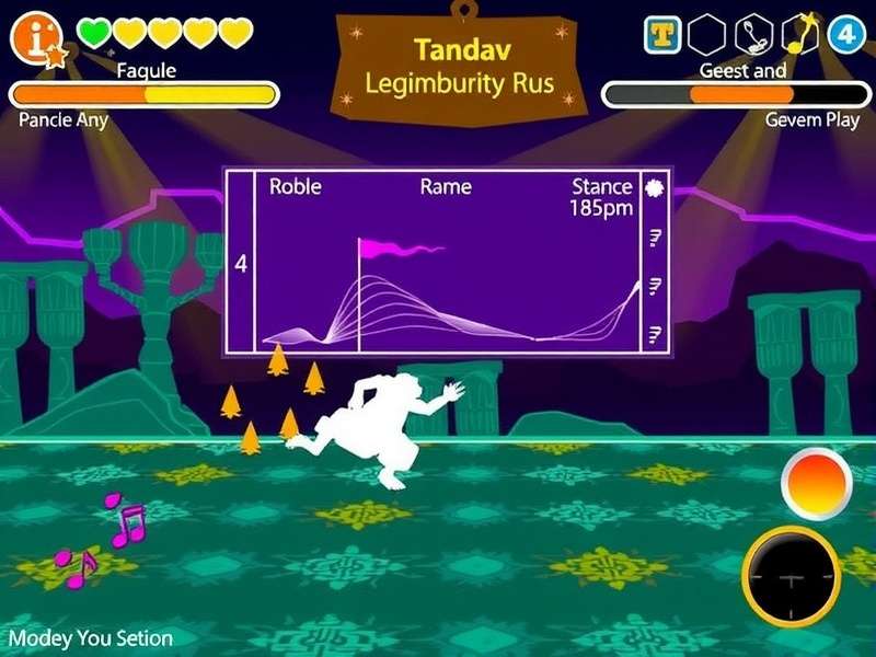 Tandav Rhythm Rush interface